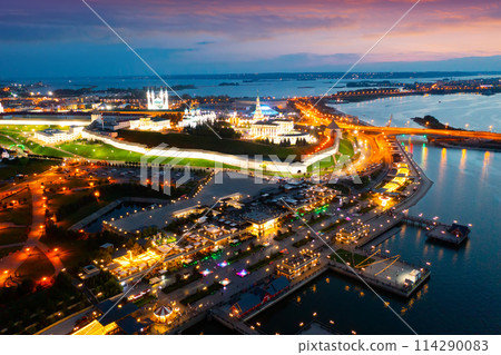 Kazan Kremlin at night Kazan Kremlin at night 114290083