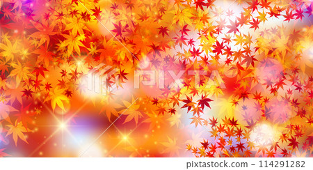 秋葉秋天背景 114291282