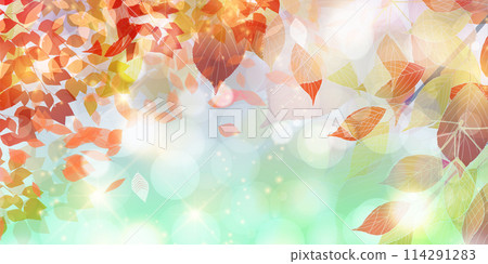 秋葉秋天背景 114291283