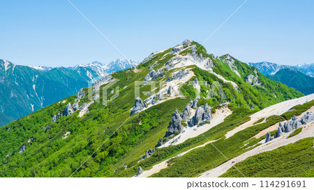 夏季攀登Tsubaku山（從Tsubame山莊看到的Tsubaku山頂） 114291691