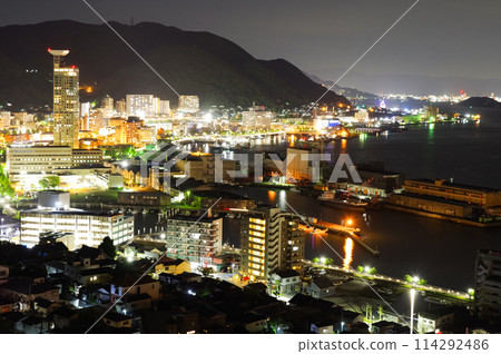 從輪船展望台看到的門司市夜景 114292486