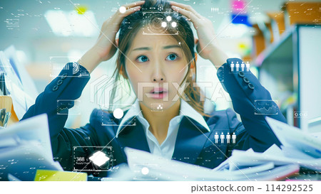 數位時代的壓力,女性在工作中應對快節奏科技的需求 數位時代的壓力,女性在工作中應對快節奏科技的需求 114292525