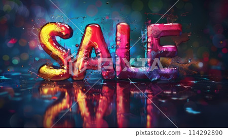 Focused Lighting Sale concept art poster. 114292890