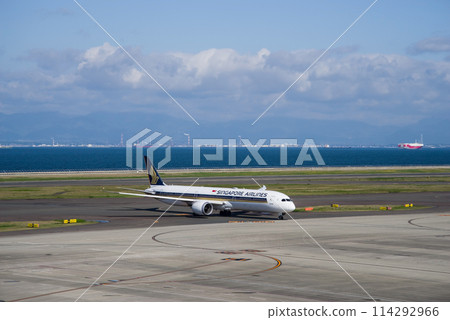 從中部國際機場看到的景色 新特麗亞“Sky Deck” - 抵達的國際客機 從中部國際機場看到的景色 新特麗亞“Sky Deck” - 抵達的國際客機 114292966