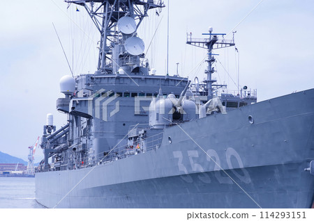 Training ship Hatakaze at the Japan Maritime Self-Defense Force Kure Base 114293151