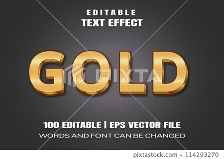 Text effects Gold 114293270