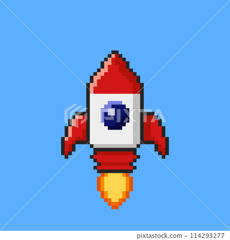 Rocket pixel art. Vector illustration design Rocket pixel art. Vector illustration design 114293277