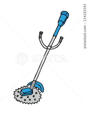 割草機的插圖（顏色，線圖） 114293383