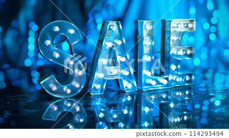 Blue LED Sale concept art poster. Blue LED Sale concept art poster. 114293494
