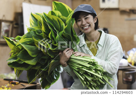 運送植物的婦女 114294603