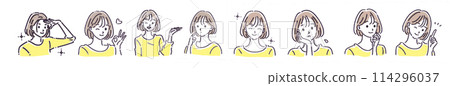 婦女和女孩插畫素材 婦女和女孩插畫素材 114296037