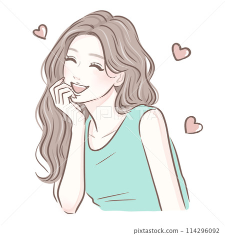 Illustration material of women and girls Illustration material of women and girls 114296092
