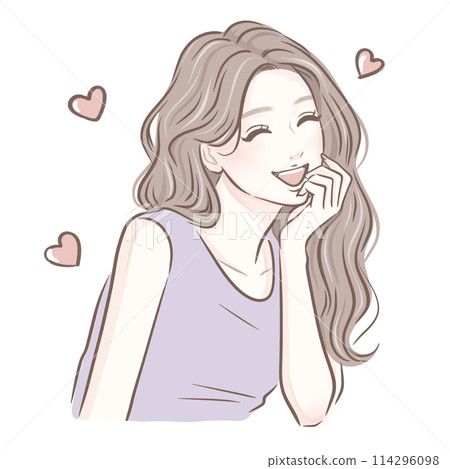 Illustration material of women and girls 114296098