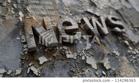 Concrete News concept art poster. 114296363