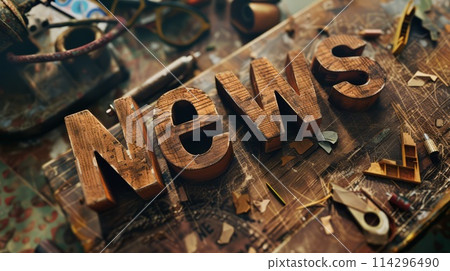 Brown News concept art poster. 114296490