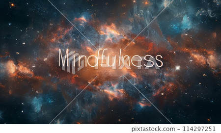 Galaxy Mindfulness concept art poster. 114297251