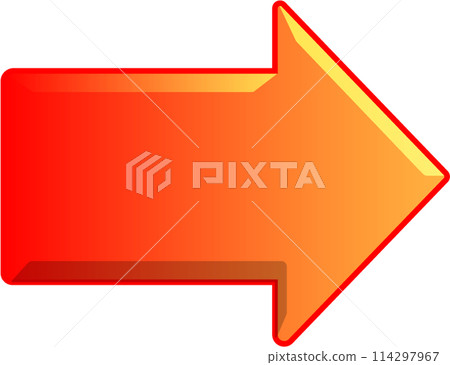 Graphic material "Right arrow, red" 114297967