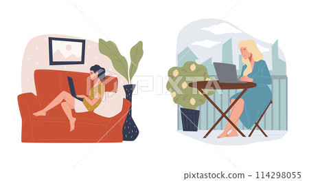 Cozy Home Freelance Working Space 114298055