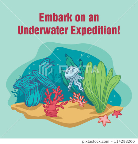 Deep Sea Exploration Marine Illustration Deep Sea Exploration Marine Illustration 114298200
