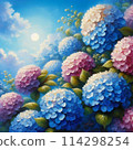 Colorful hydrangea flowers 114298254