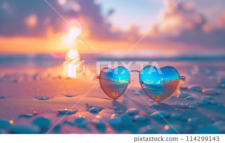 Seaside and heart sunglasses Seaside and heart sunglasses 114299143