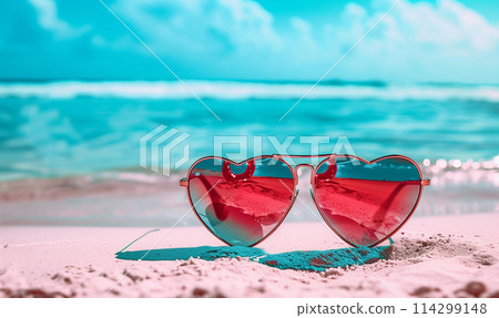 Seaside and heart sunglasses Seaside and heart sunglasses 114299148