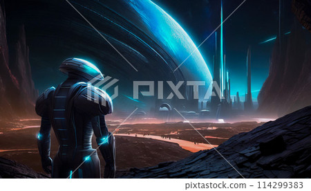 Space exploration and exploration of unknown worlds, astronaut adventures 114299383