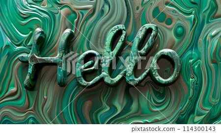 Malachite Crystal Hello concept art poster. Malachite Crystal Hello concept art poster. 114300143