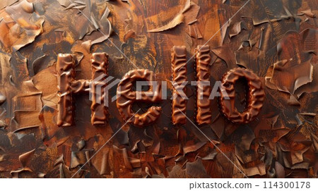 Leather Hello concept art poster. Leather Hello concept art poster. 114300178