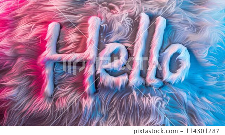 Holo Fur Hello concept art poster. 114301287