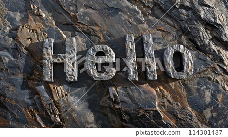 Gneiss Stone Hello concept art poster. 114301487