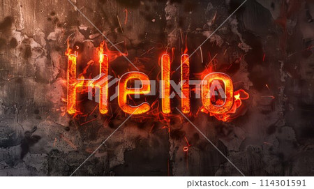 Direct Lighting Hello concept art poster. 114301591