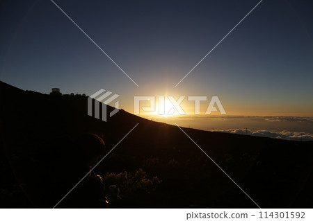 毛伊島哈雷阿卡拉的日落 114301592