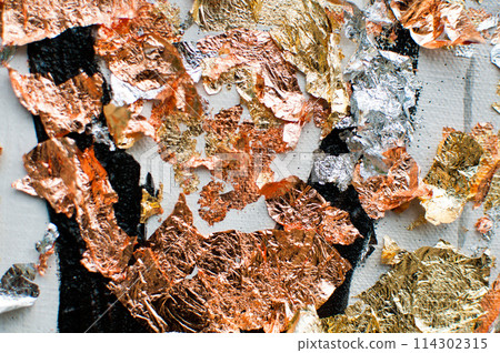 background, texture of brush strokes and splashes of paint, design elements 114302315