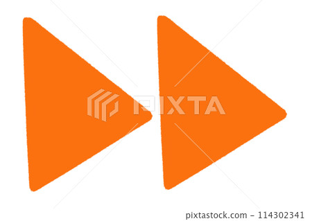 Orange triangular arrow Orange triangular arrow 114302341