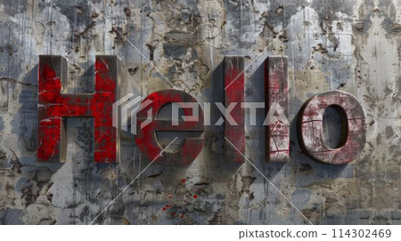 Concrete Hello concept art poster. 114302469
