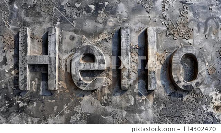Concrete Hello concept art poster. 114302470