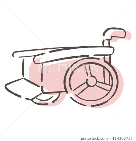 Simple wheelchair icon 114302735
