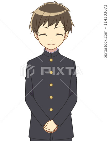 男孩在學校跑 114303673