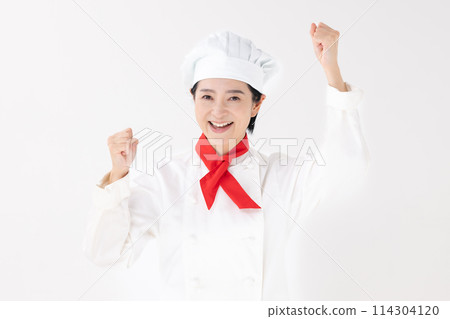 中年婦女做飯衣服拳頭泵 114304120