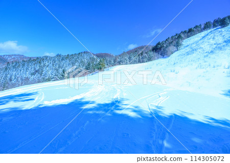 有藍天和新雪的滑雪場 有藍天和新雪的滑雪場 114305072