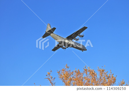 C-130J在福岡縣航空自衛隊築城基地進行日美聯合訓練 C-130J在福岡縣航空自衛隊築城基地進行日美聯合訓練 114309250