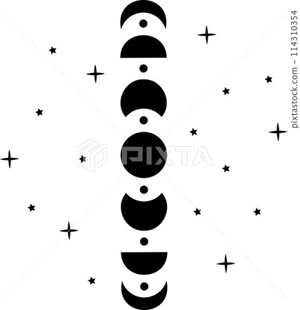 Add a touch of celestial charm to your space with this trendy vertical black moon phase graphic. Perfect for a mystical bohemian home decor vibe Add a touch of celestial charm to your space with this trendy vertical black moon phase graphic. Perfect for a mystical bohemian home decor vibe 114310354
