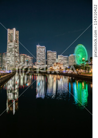 [Kanagawa Prefecture] Night view of Minato Mirai, Yokohama 114310422