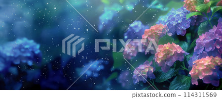 繡球花在水中漂浮 114311569