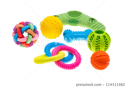 dog toys isolated 114311982