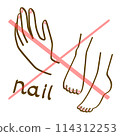 Nails prohibited illustrations 114312253