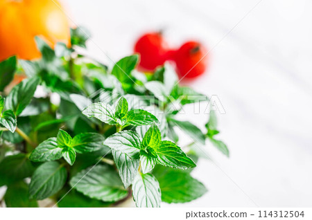 Peppermint on the table 114312504