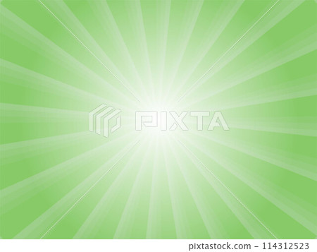 帶有微弱陽光照耀的圖像的集中線背景材料_淺綠色 114312523