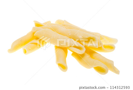 Italian pasta Cavatelli isolated 114312593